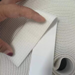 Hook and loop backed other material